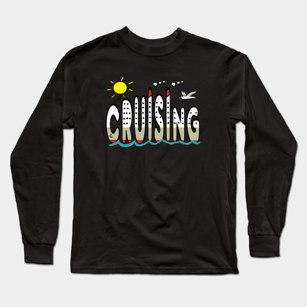 Cruising Long Sleeve T-Shirt by Mark Ewbie